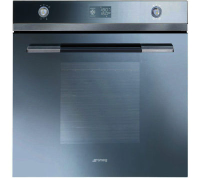 Smeg Linea SFP125S-1 Electric Oven - Silver Glass